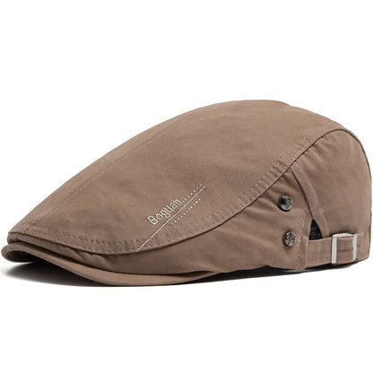 Nœud vintage pour animal de compagnie beige, casquette avec sangle réglable et boutons