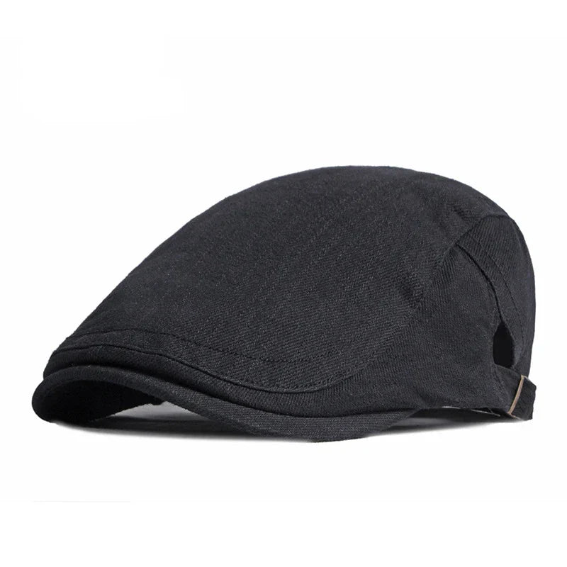 Casquette homme Bloom™ ajustable en tissu noir, visière courbée