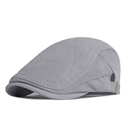 Casquette homme Bloom™ ajustable en tissu gris clair, visière courbée