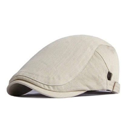 Casquette homme Bloom™ ajustable en tissu beige clair, visière courbée
