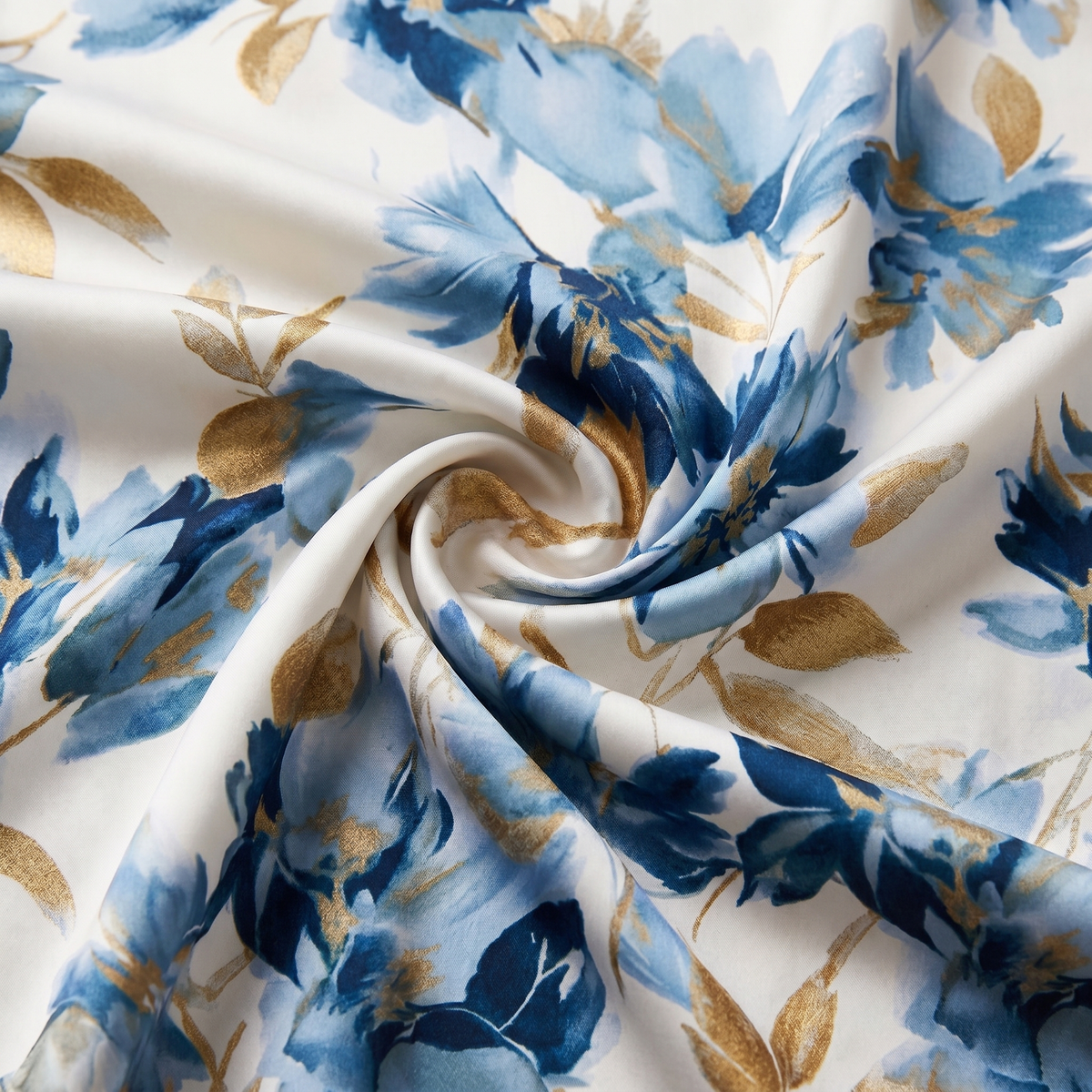 Denise | Robe midi portefeuille florale à la taille