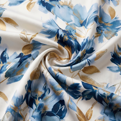 Denise | Robe midi portefeuille florale à la taille
