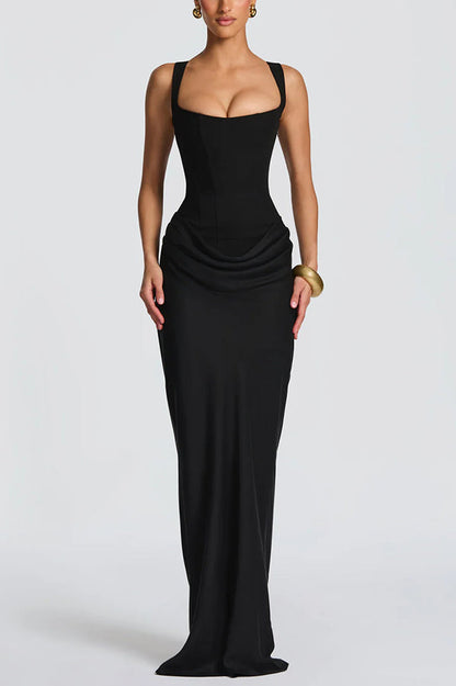 Éléonore | Robe Maxi Col Carré