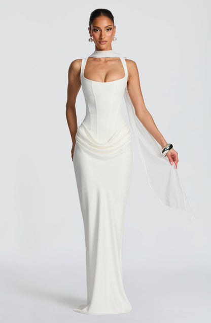 Éléonore | Robe Maxi Col Carré