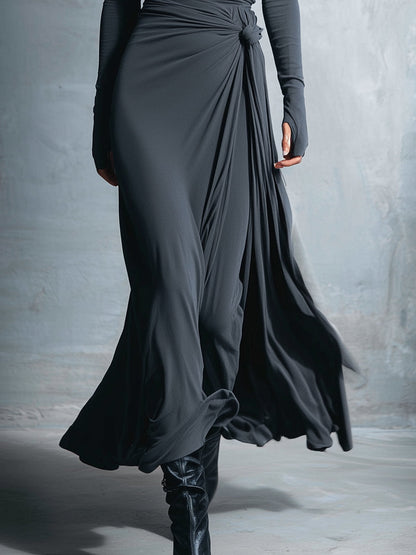 Naomie | Robe Maxi à Nœud Latéral