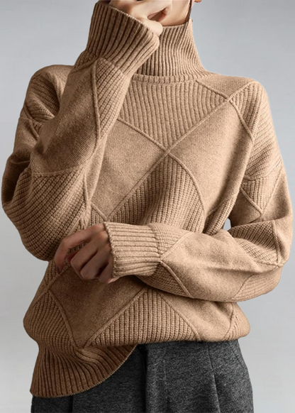 Lauren - Pull Col Roulé Doux Élégant