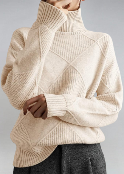 Lauren - Pull Col Roulé Doux Élégant