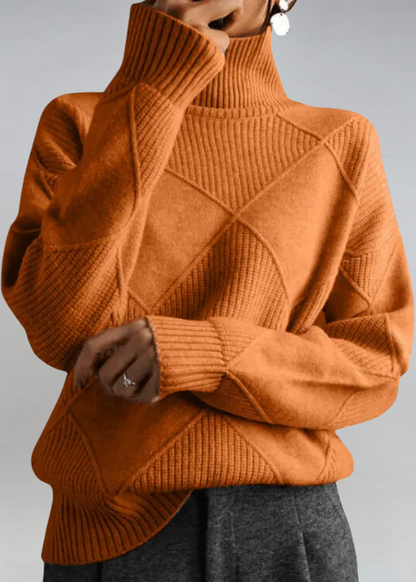Lauren - Pull Col Roulé Doux Élégant