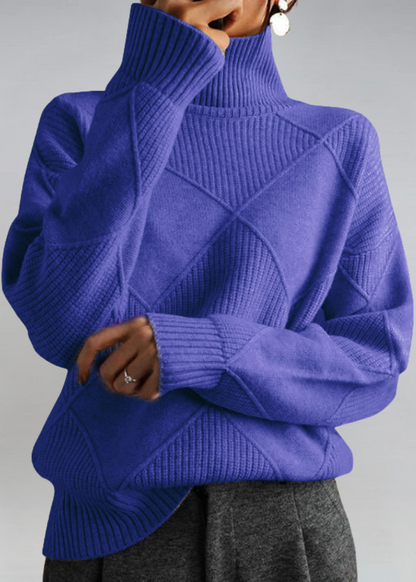 Lauren - Pull Col Roulé Doux Élégant