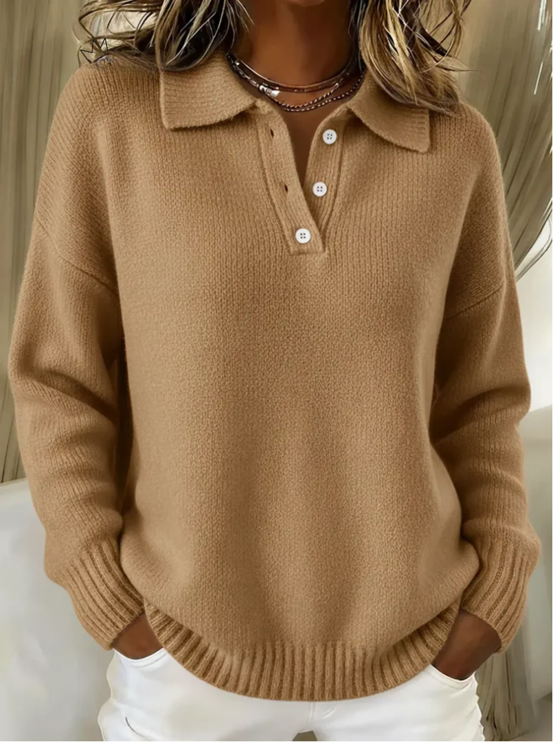 Olivia - Pull Polo Élégant