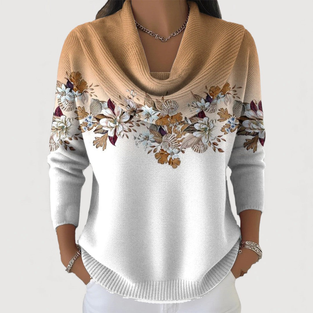 Alora - Élégant pull floral