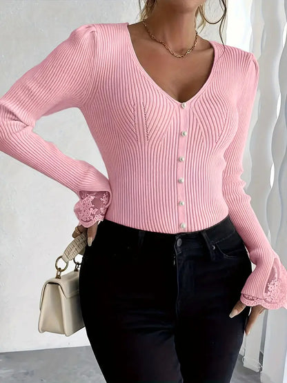 Elena - Pull Chic en Dentelle