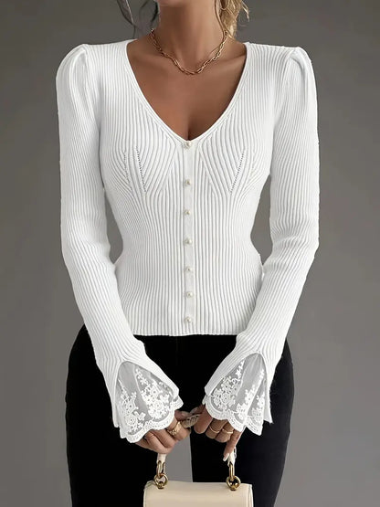 Elena - Pull Chic en Dentelle