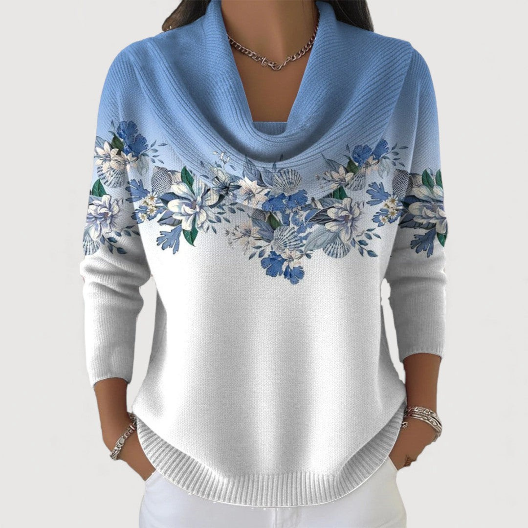 Amore - Élégant pull fleuri