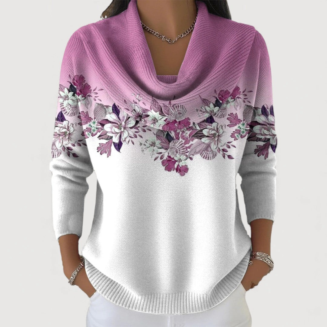 Amore - Élégant pull fleuri