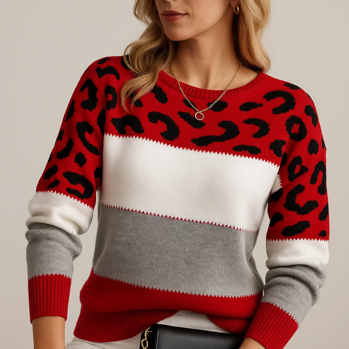 Pascaline - Sweat Imprimé Panthère Chic