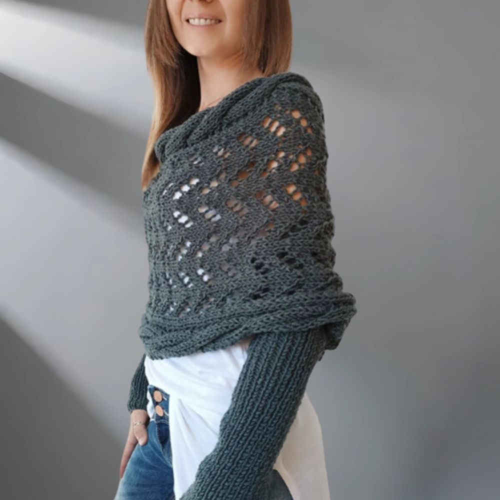 WarmWrap™ - Élégant châle tissé