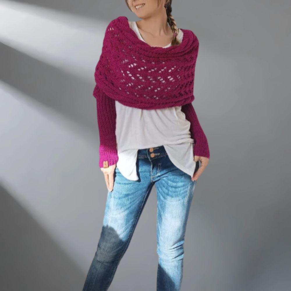 WarmWrap™ - Élégant châle tissé