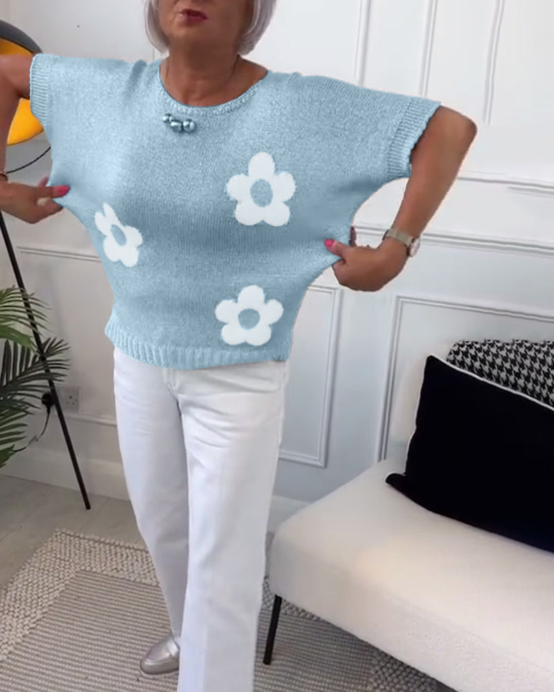 Daisy - Pull Fleuri Élégant