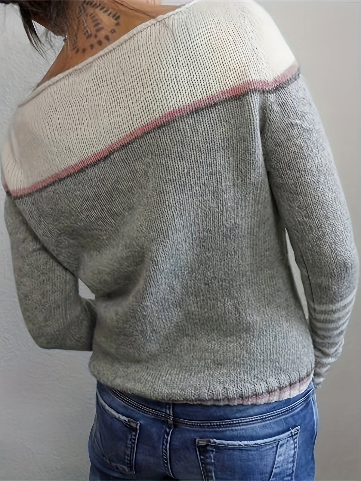 Katharina – Pull à Manches Longues Rayé