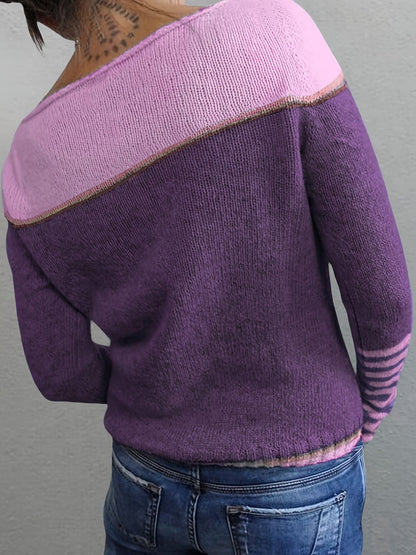 Katharina – Pull à Manches Longues Rayé