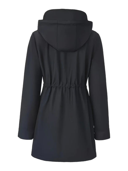 Carlotta Veste de Pluie 3-en-1 – Imperméable avec Capuche Amovible