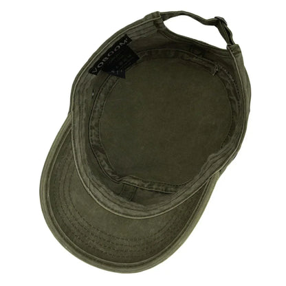Casquette Bloom™ vintage robuste vert olive, dessous de visière et sangle réglable