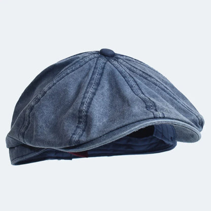 Casquette en coton Bloom™ bleue, visière courbée, bouton sur le dessus