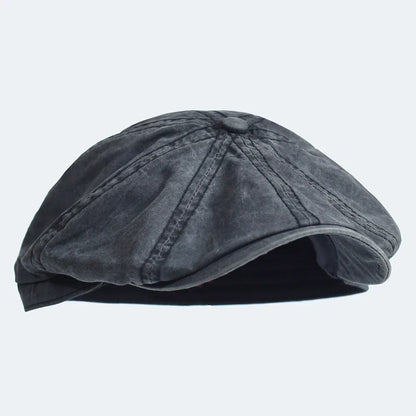 Casquette en coton Bloom™ grise foncée, visière courbée, texture délavée