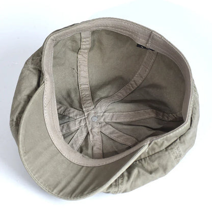 Casquette en coton Bloom™ kaki, vue intérieure avec doublure et coutures