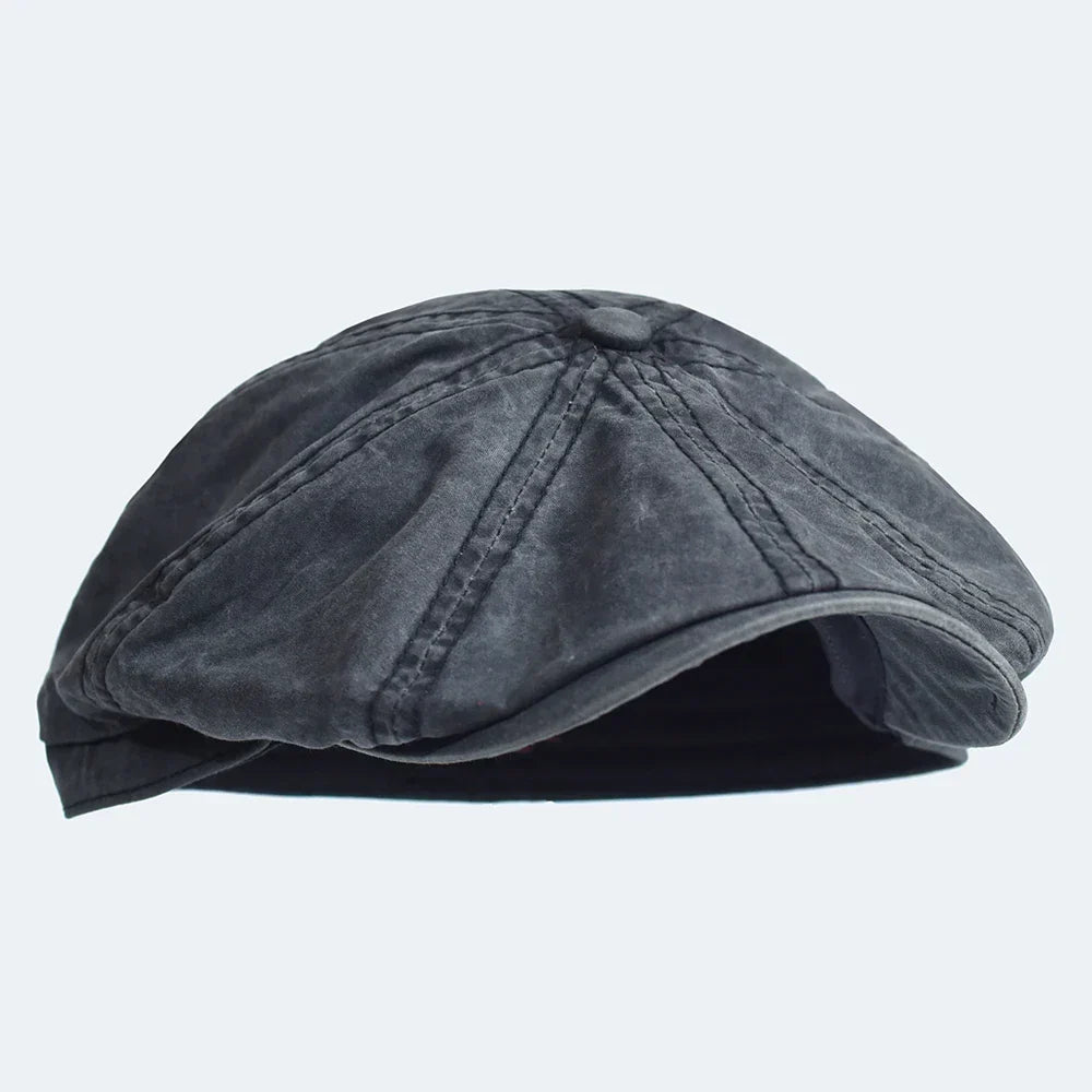 Casquette en coton Bloom™ grise foncée, visière rabattue et passepoil