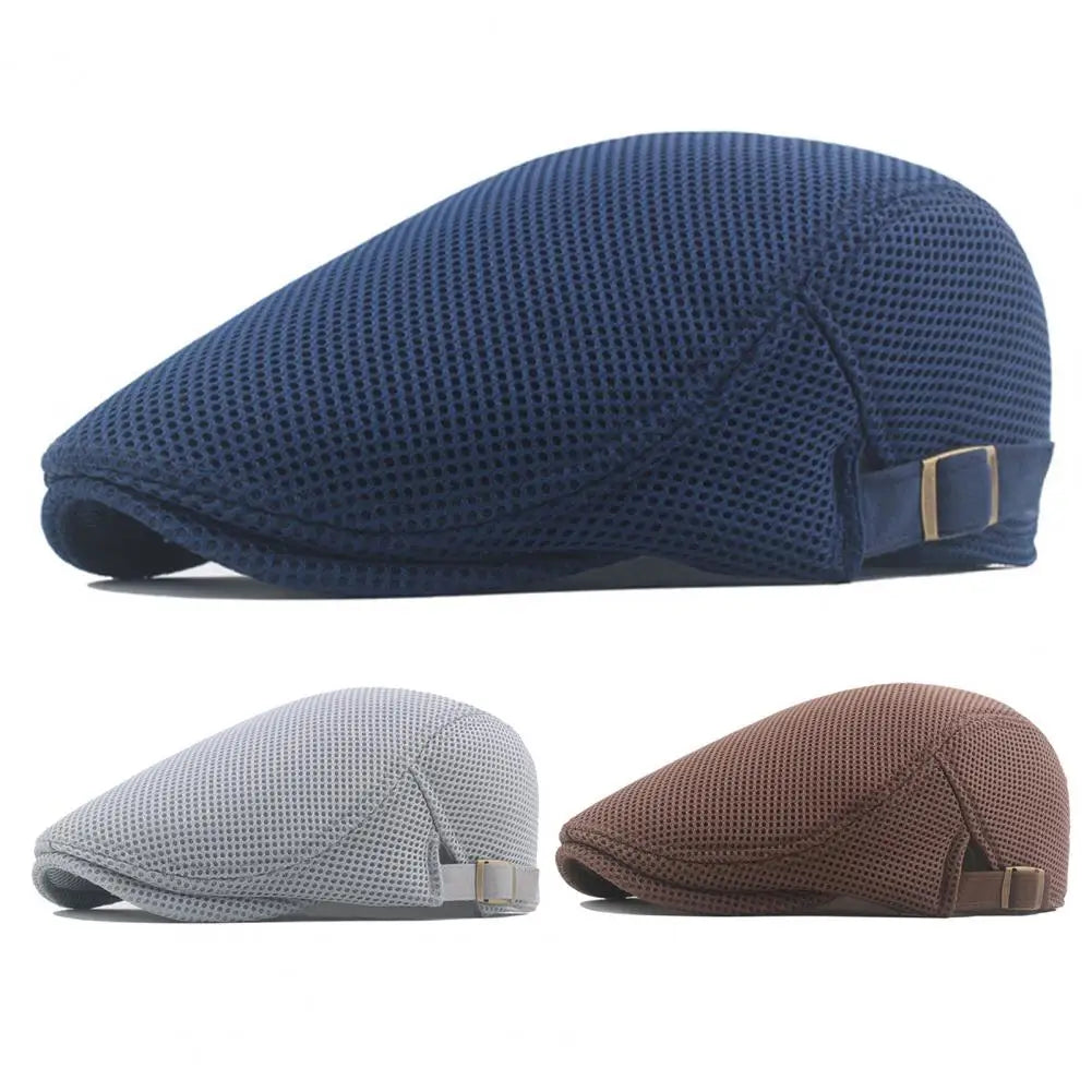 Lot de casquettes respirantes Bloom™ bleu marine, gris clair et brune, sangle réglable