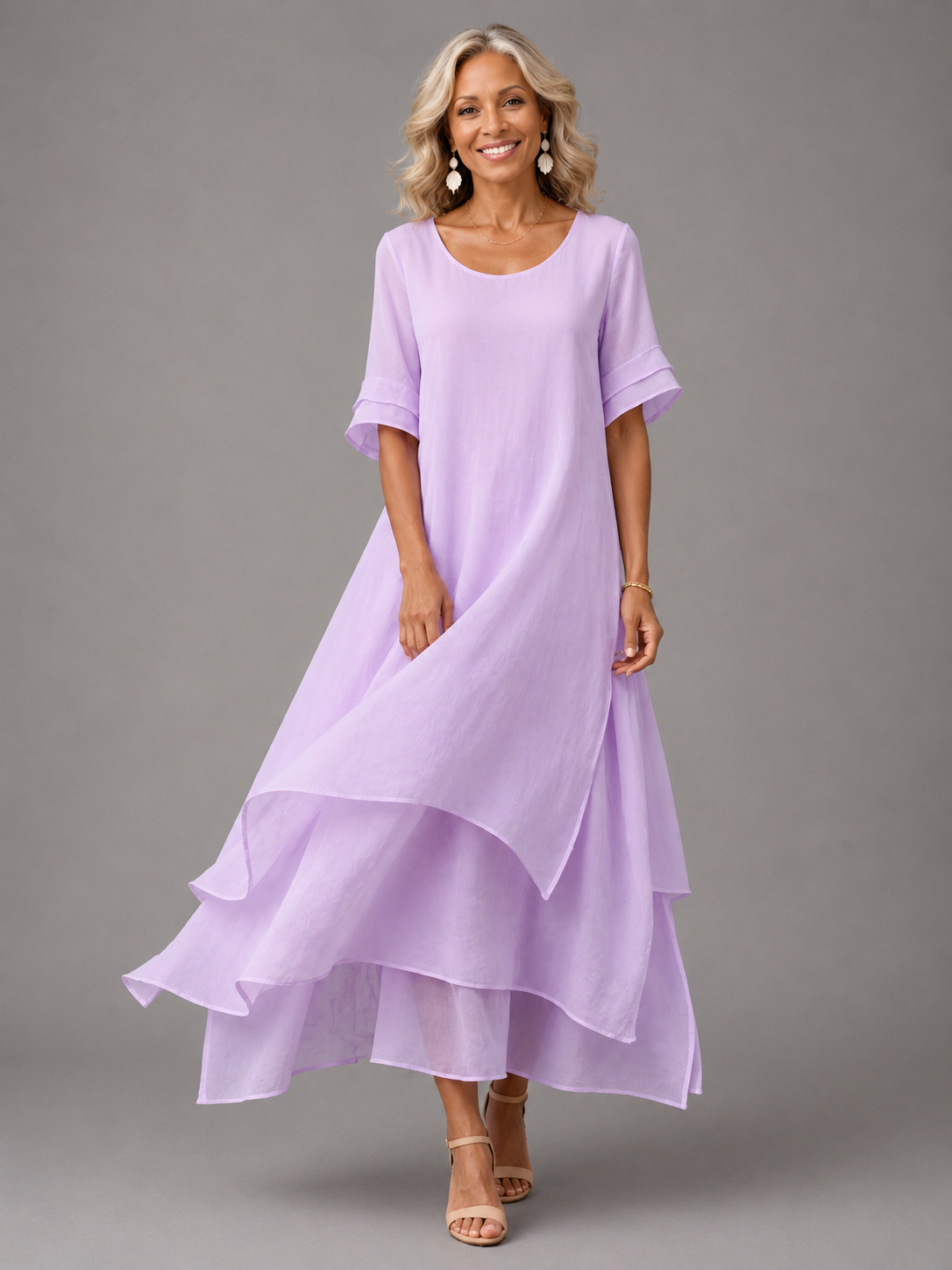 Liora™ | Robe longue Fluide et Élégante