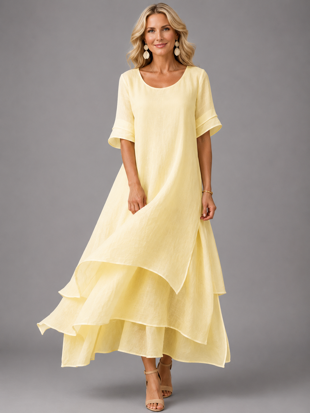 Liora™ | Robe longue Fluide et Élégante