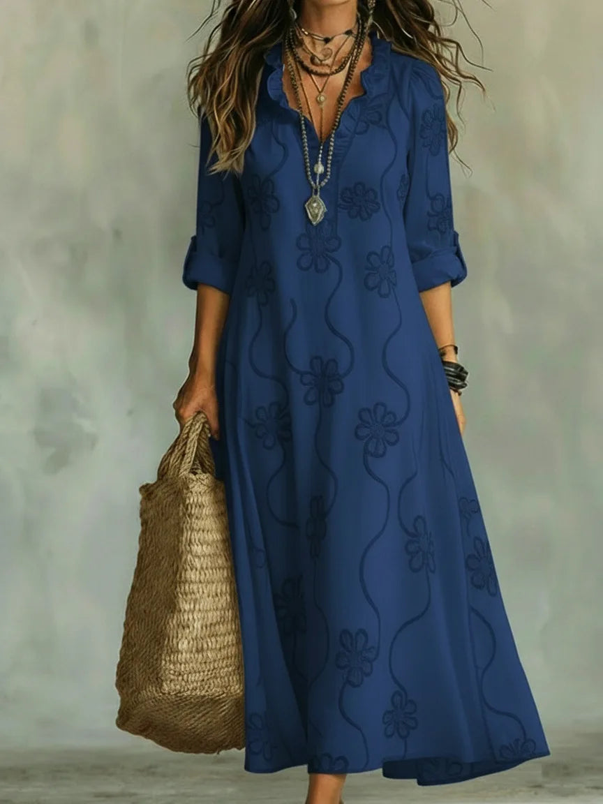Sienna | Robe d'Été Florale Qui Camoufle le Corps