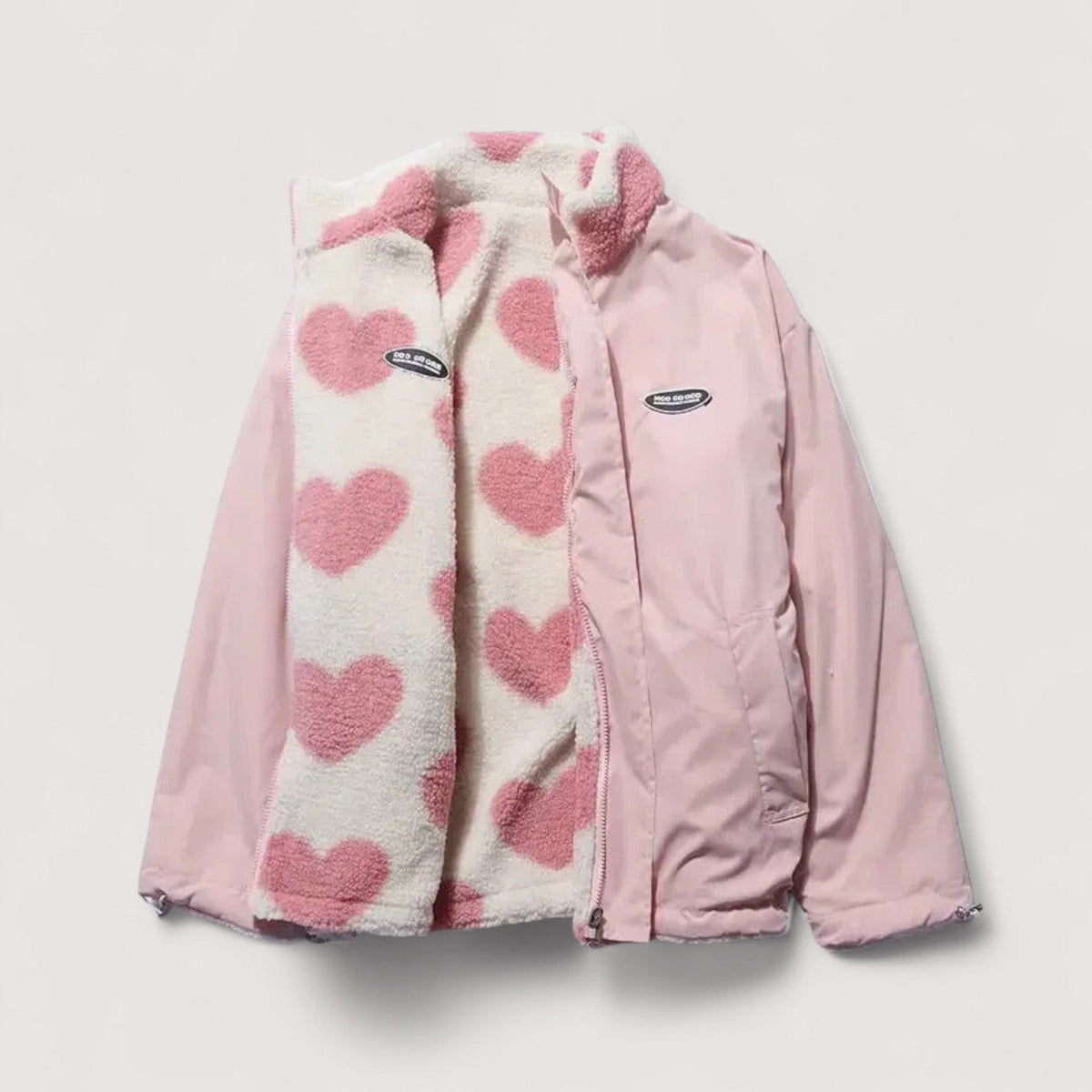 Amélie | Veste réversible en forme de cœur