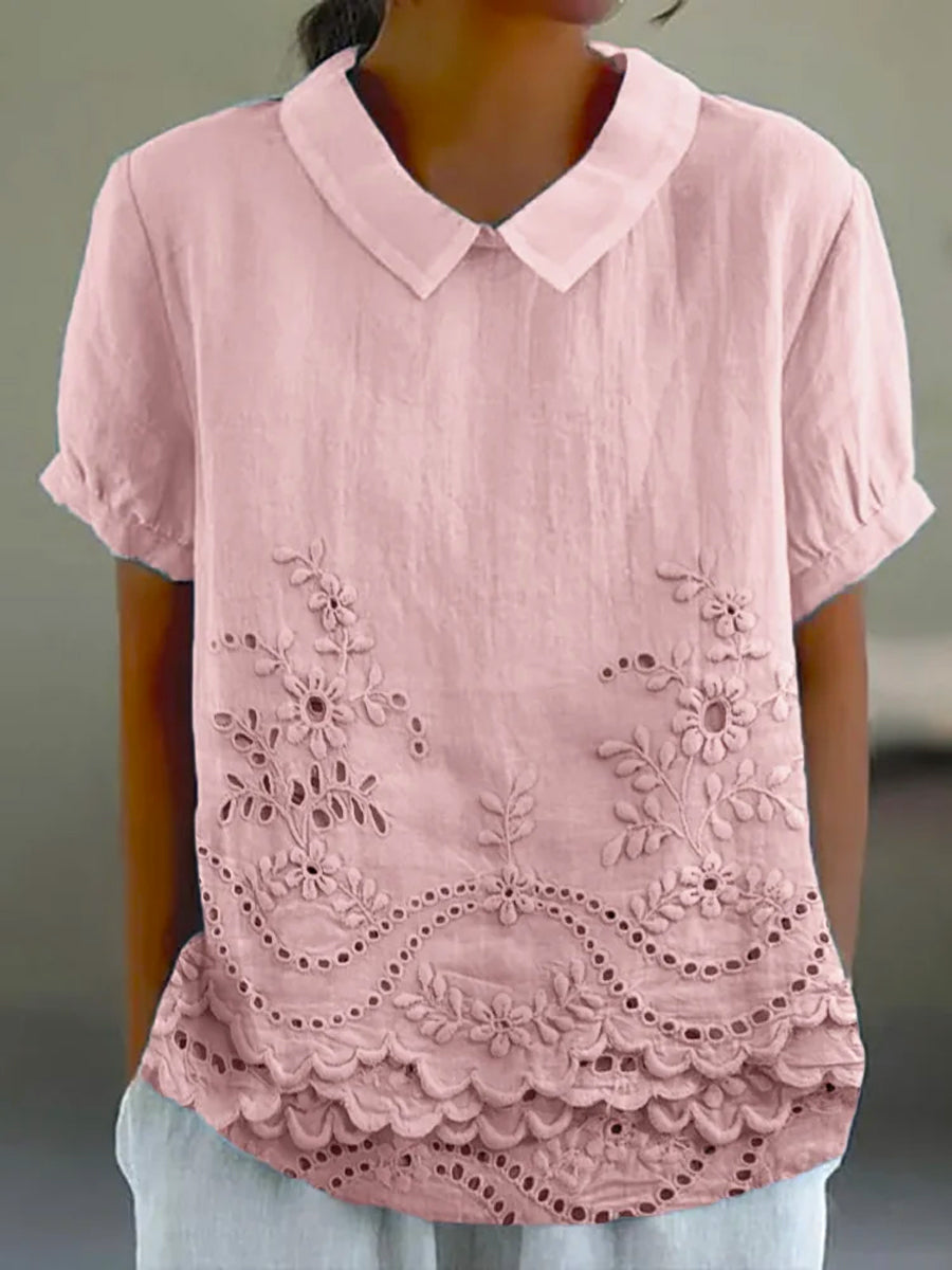 Lily | Chemise Broderie Fleurie