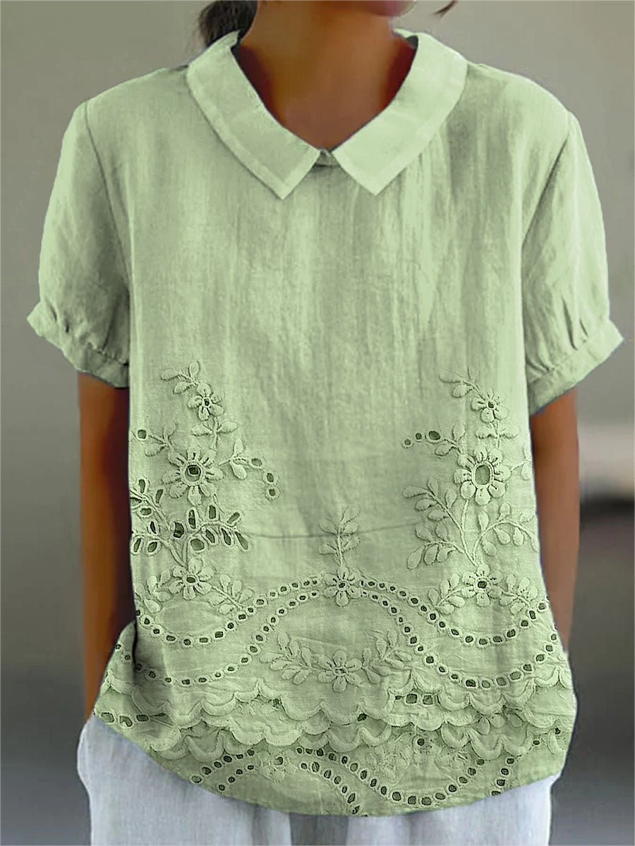 Lily | Chemise Broderie Fleurie