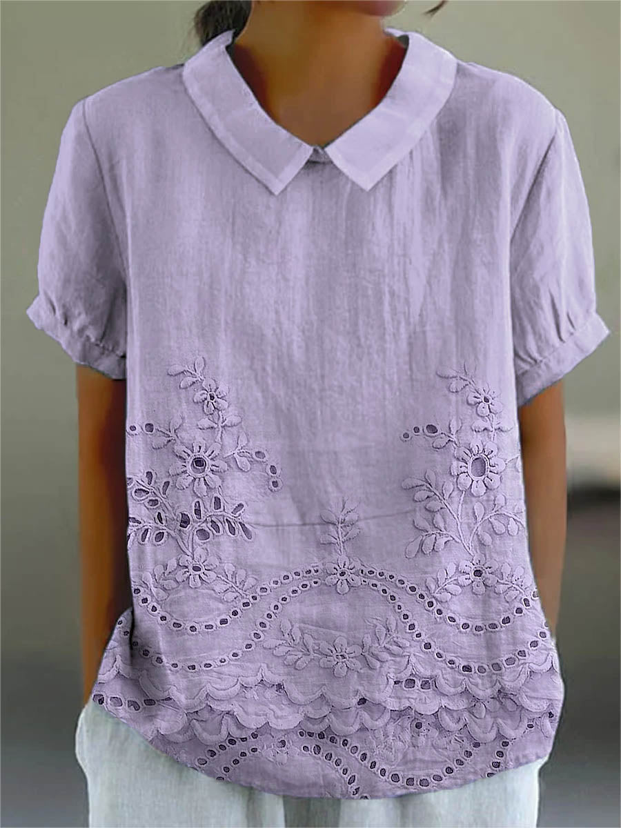 Lily | Chemise Broderie Fleurie