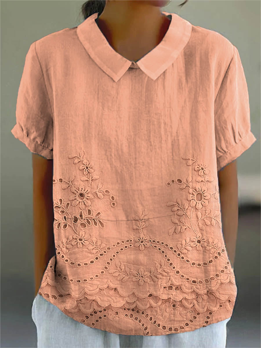 Lily | Chemise Broderie Fleurie