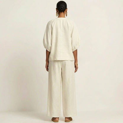 Marlowe | Ensemble à Manches Bouffantes avec Zip
