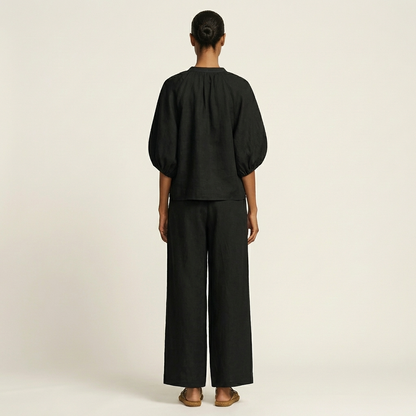 Marlowe | Ensemble à Manches Bouffantes avec Zip