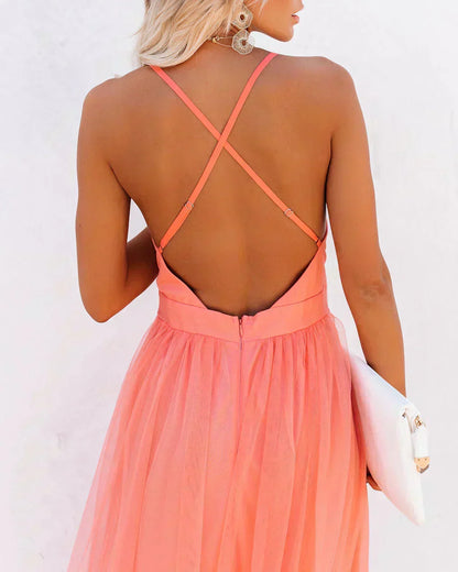 DANOIR | Robe Maxi Lumière Corail