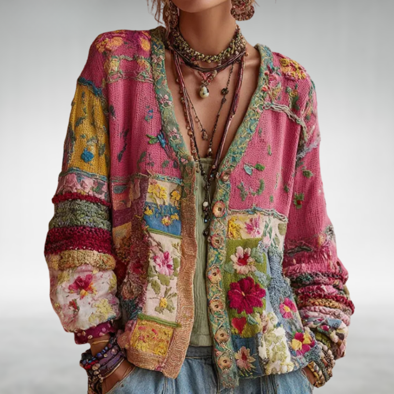 Milla | Cardigan Boho en maille
