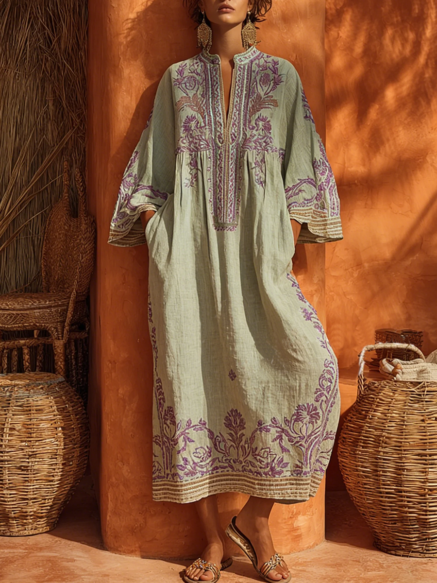 Elena™ | Robe longue méditerranéenne