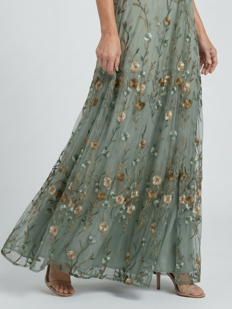 Selora | Robe longue à licou Bloom Flow