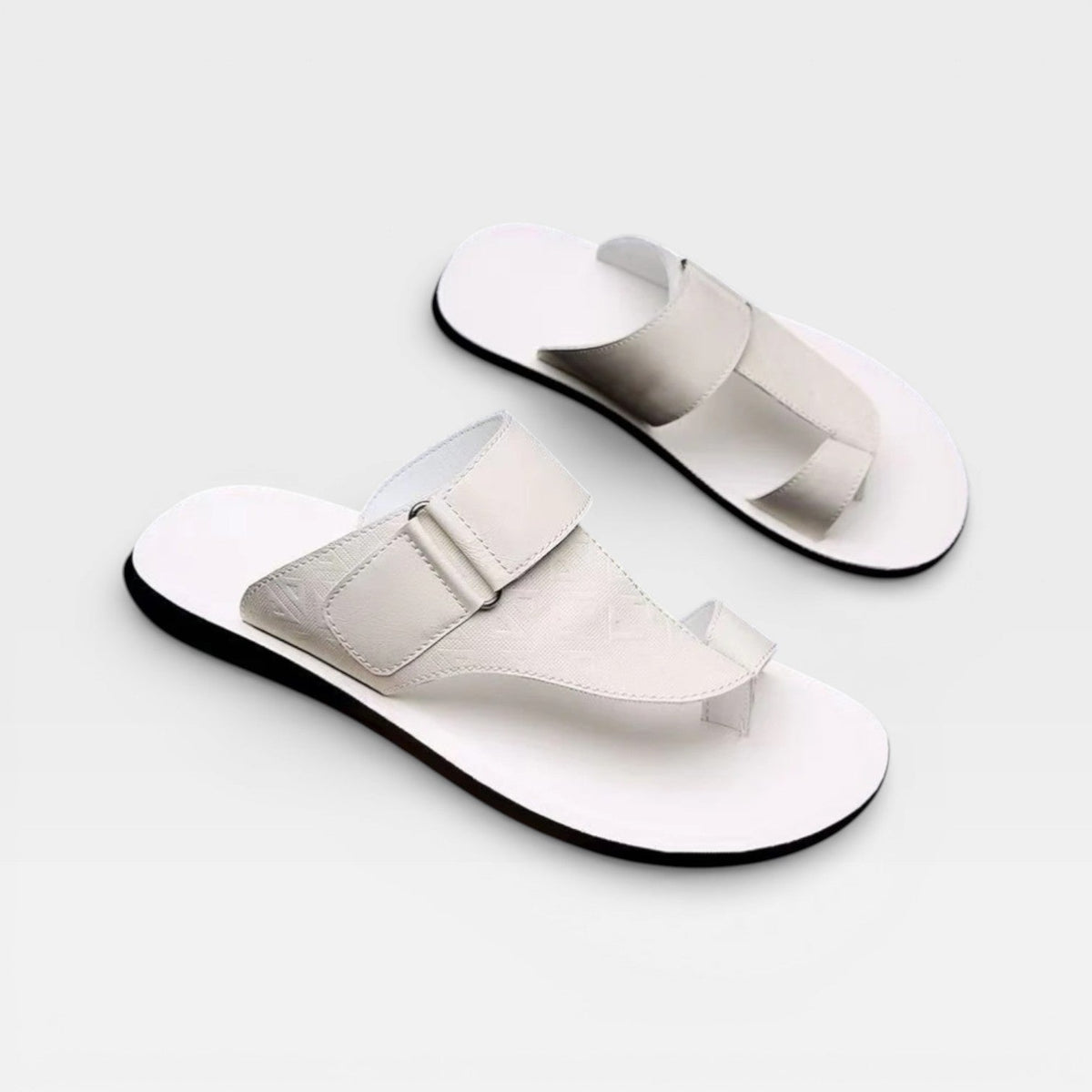 Sandales en cuir pour hommes – Semelle souple pour usage quotidien