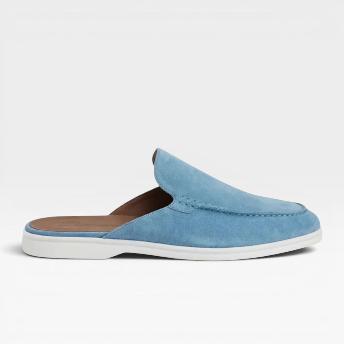 Mules en daim pour hommes – Mocassins décontractés sans talon à enfiler