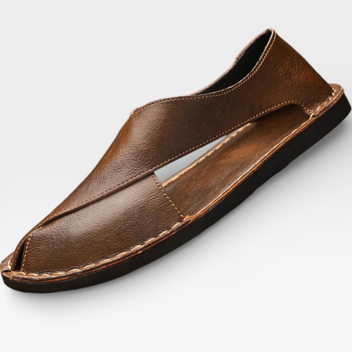 Sandales classiques en cuir pour hommes – Tenue décontractée élégante