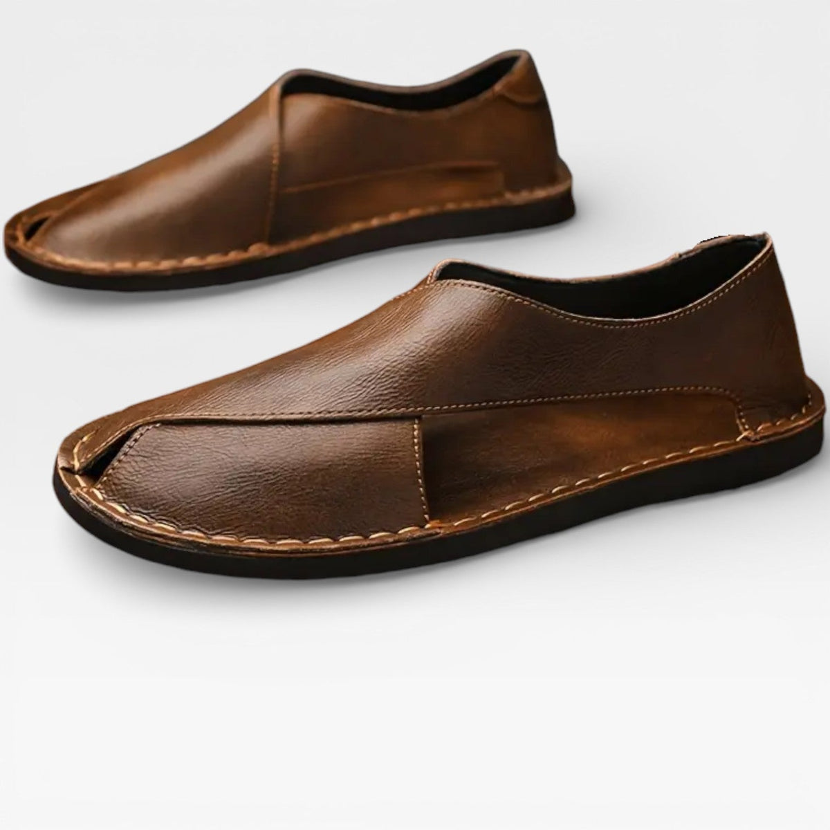 Sandales classiques en cuir pour hommes – Tenue décontractée élégante